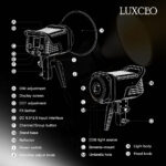 نور ثابت ال ای دی لاکسیو مدل SL100D Bi Color