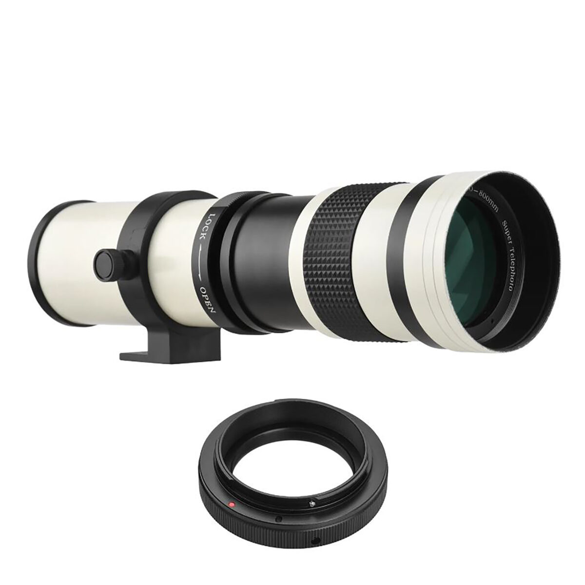 لنز دوربین آندوئر مدل EF 420-800MM mf f/8.3-16 Super Telephoto Zoom مناسب برای دوربین های کانن