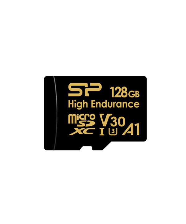کارت حافظه microSDHC سیلیکون پاور مدل Golden series Superior کلاس 10 استاندارد UHS-I U3 سرعت 10MBps ظرفیت 128 گیگابایت