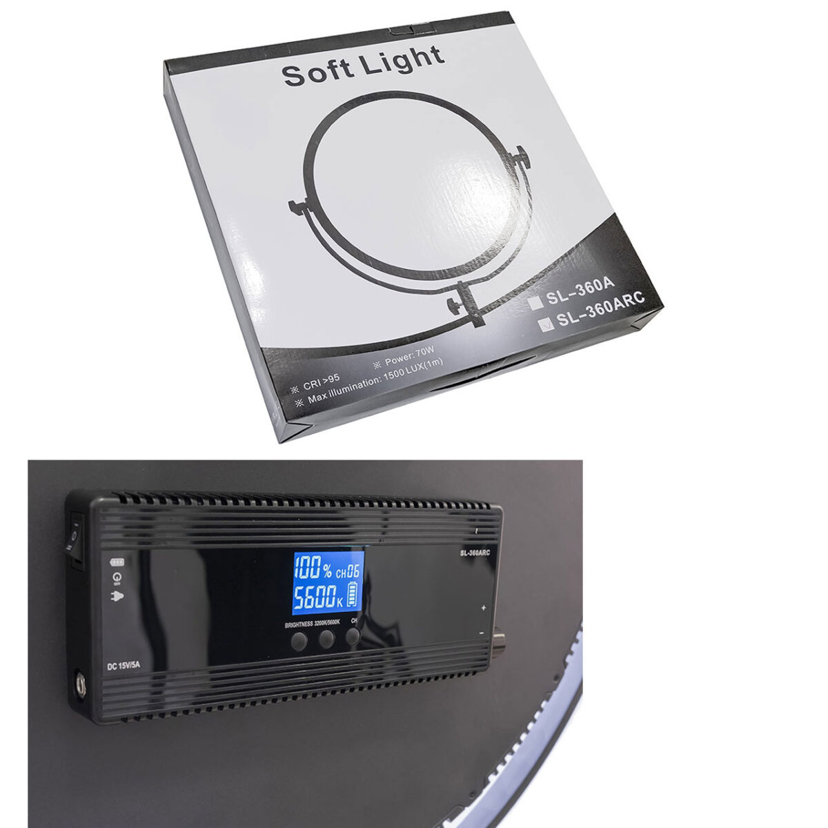 نور ثابت ال ای دی وسکات مدل SL-360ARC