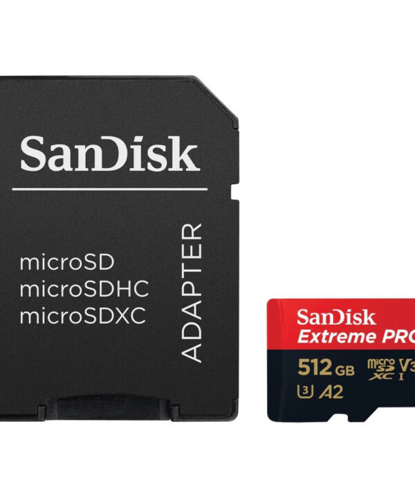 کارت حافظه SDSQXCU سن دیسک مدل Extreme Pro 4k استاندارد UHS-I سرعت 200MBps ظرفیت 512 گیگابایت