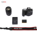 دوربین دیجیتال کانن مدل Eos 80D EF S به همراه لنز 18-135 میلی متر f/3.5-5.6 IS USM