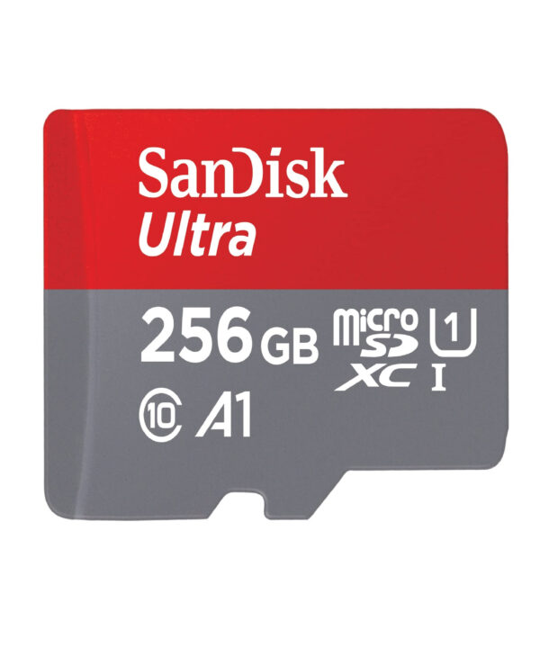 کارت حافظه microSDXC سن دیسک مدل Ultra A1 کلاس 10 استاندارد UHS-I سرعت 150MBps ظرفیت 256 گیگابایت