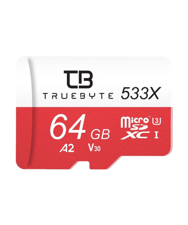 کارت حافظه microSD XC تروبایت مدل 533X-A2- V30 کلاس 10 استاندارد UHS-I U3 ظرفیت 64 گیگابایت