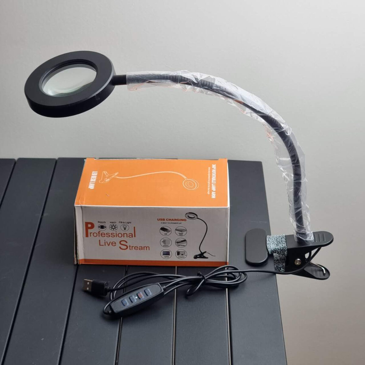 رینگ لایت مدل ذره بین کد 12W-360 ROTATABLE