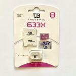 کارت حافظه microSDHC تروبایت مدل 633X کلاس 10 استاندارد UHS-I U1 سرعت 95MBps ظرفیت 8 گیگابایت به همراه آداپتور SD و کارت خوان