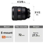 لنز دوربین سونی مدل FE 50mm F1.2 GM