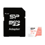 کارت حافظه microSDXC سیلیکون پاور مدل Superior کلاس 10 استاندارد UHS-I U3 سرعت 100MBps ظرفیت 256 گیگابایت به همراه آداپتور SD