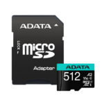 کارت حافظه microSDXC ای دیتا مدل Premier کلاس 10 استاندارد UHS-I U3سرعت 100MBps ظرفیت512 گیگابایت به همراه آداپتور