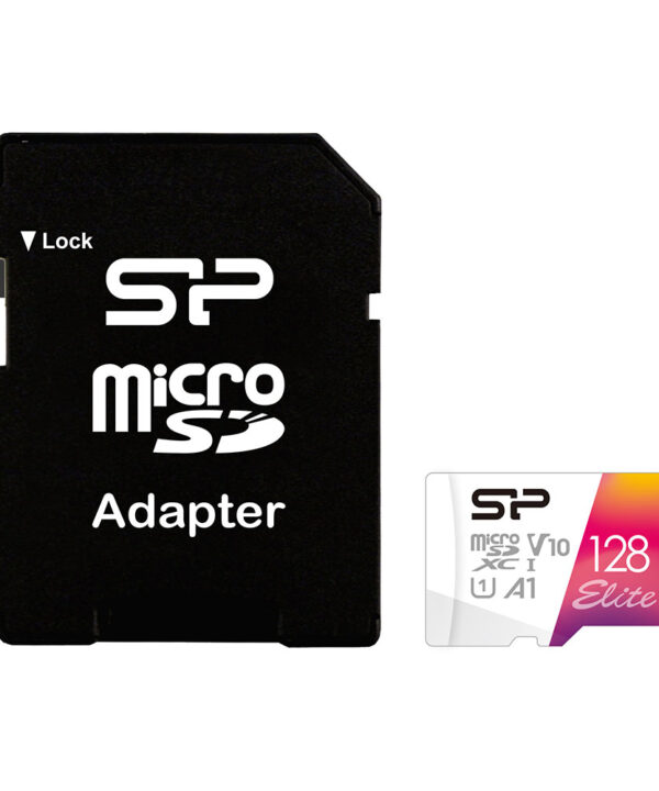 کارت حافظه microSDXC سیلیکون پاور مدل Colorful Elite کلاس 10 استاندارد UHC-I U1 سرعت 100MBps ظرفیت 128 گیگابایت به همراه آداپتور SD
