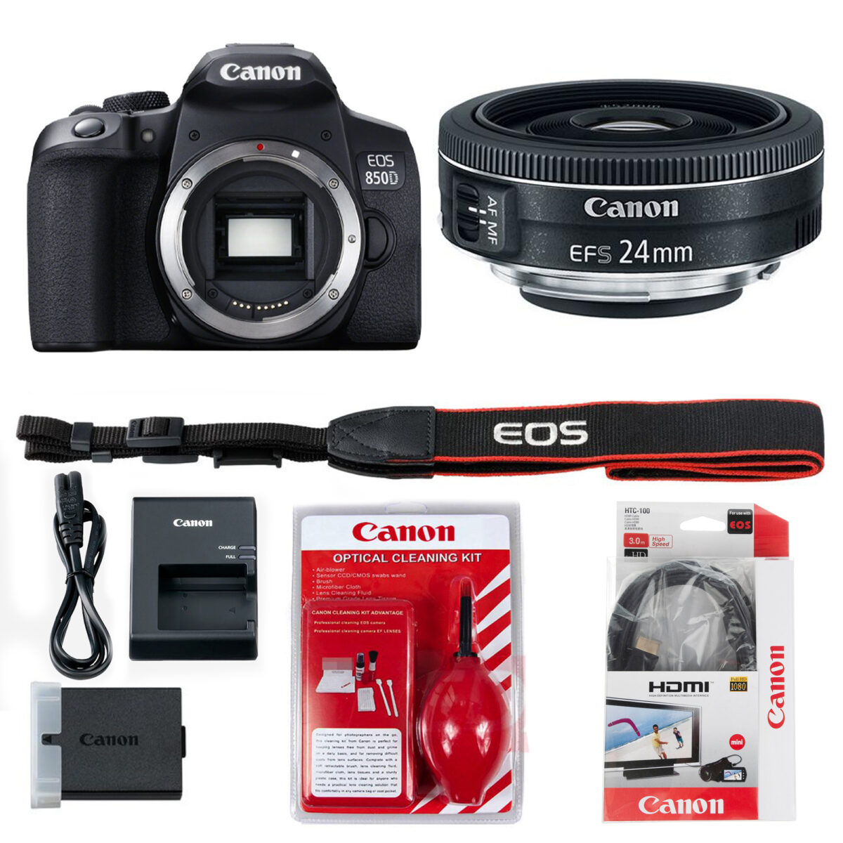 دوربین دیجیتال کانن مدل EOS 850D به همراه لنز 24 میلی متر F/2.8 STM
