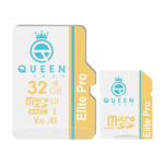 کارت حافظه Micro SDHC کوئین تک مدل Elite pro A1-V30-566X کلاس 10 استاندارد UHS-l U3 سرعت 85mbps ظرفیت 32 گیگابایت به همراه آداپتور SD
