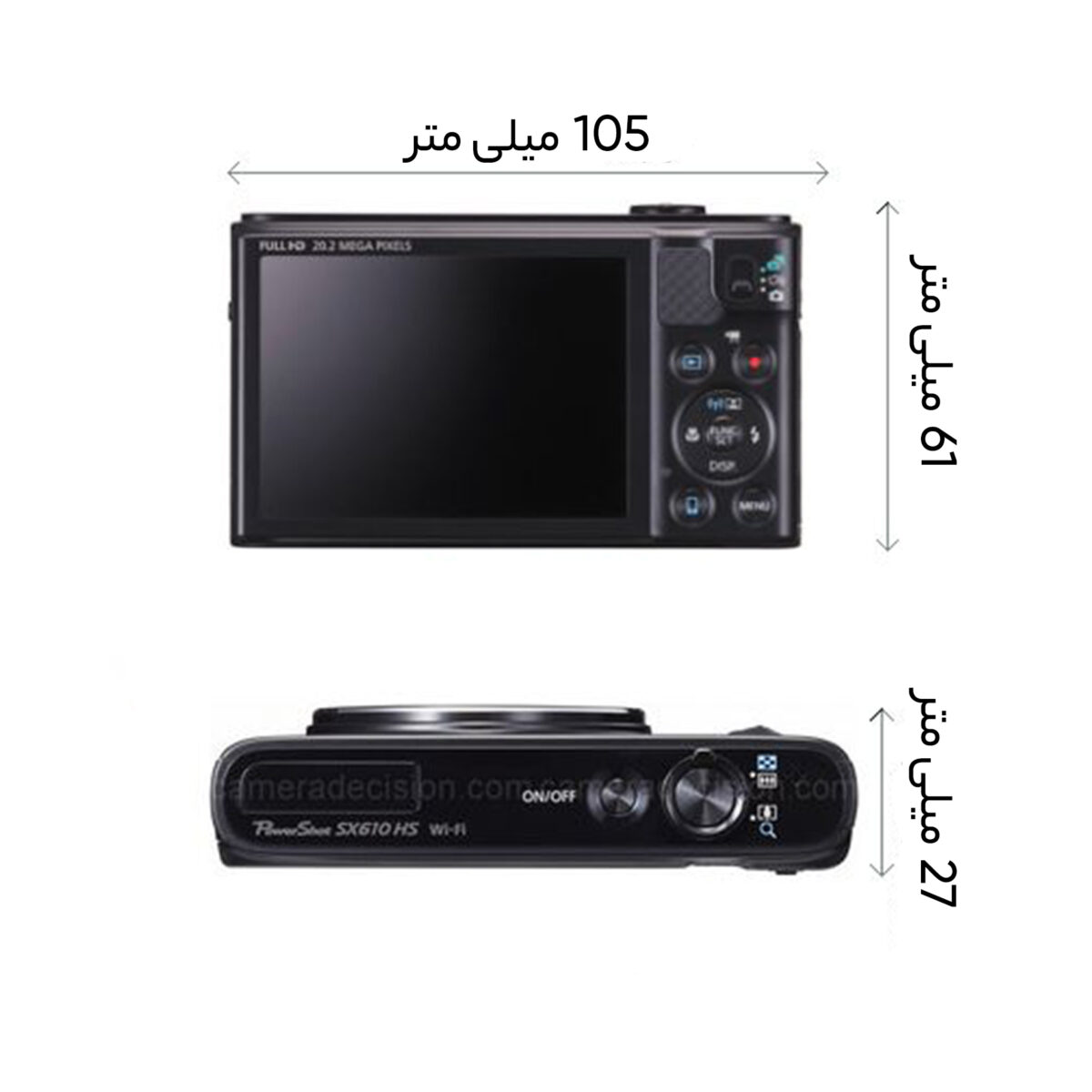دوربین دیجیتال کانن مدل Powershot SX610 HS