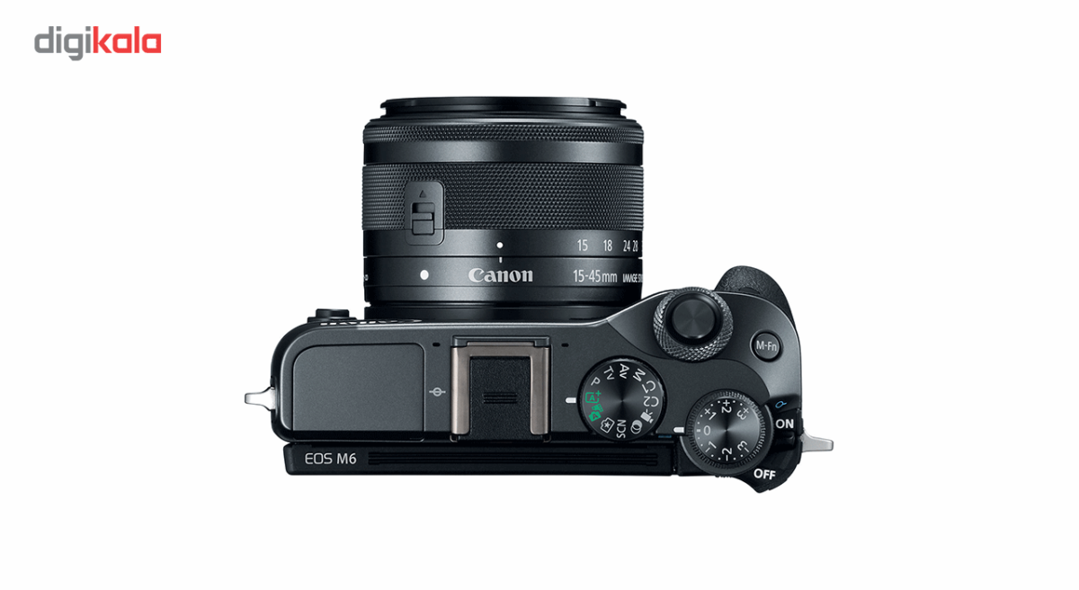 دوربین دیجیتال بدون آینه کانن مدل EOS M6 به همراه لنز 15-45 میلی متر IS STM