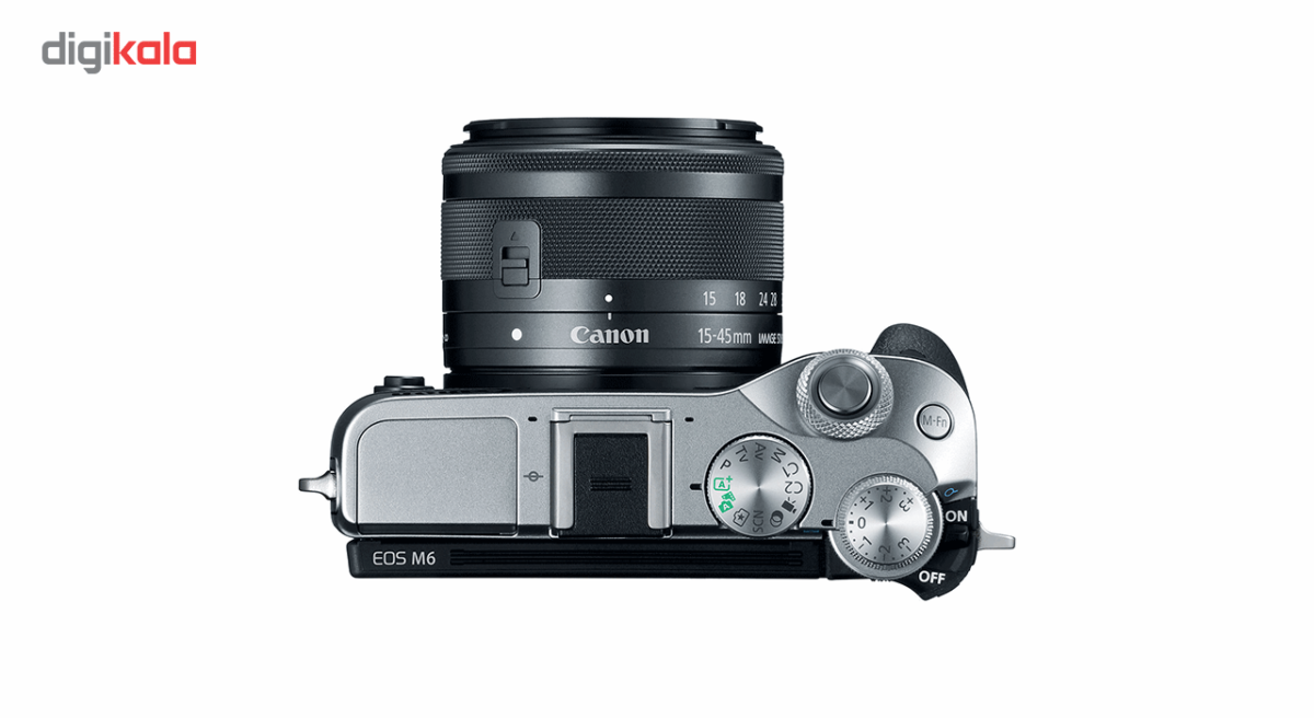 دوربین دیجیتال بدون آینه کانن مدل EOS M6 به همراه لنز 15-45 میلی متر IS STM