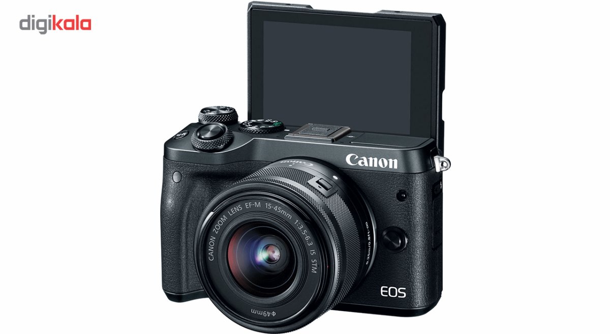 دوربین دیجیتال بدون آینه کانن مدل EOS M6 به همراه لنز 15-45 میلی متر IS STM