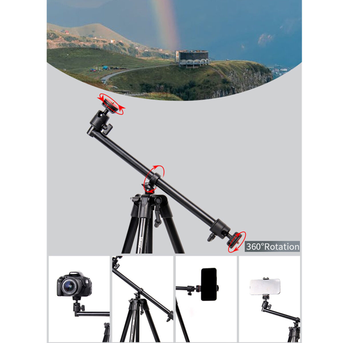 سه پایه دوربین جی ماری مدل KP-2207