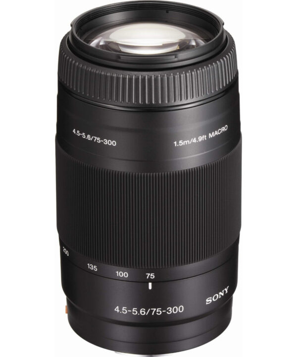 لنز دوربین سونی مدل  sony 75_300mm f4.5-5.6 a mount