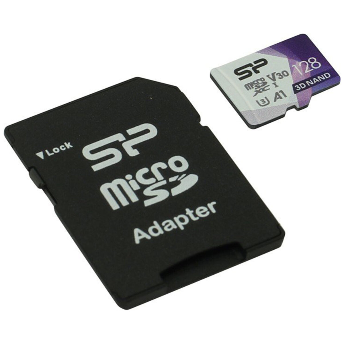 کارت حافظه microSDXC سیلیکون پاور مدل Superior Pro کلاس 10 استاندارد UHS-I U3 سرعت 100MBps ظرفیت 128 گیگابایت به همراه آداپتور SD