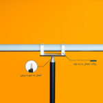 نور ثابت ال ای دی مدل C100 RGB