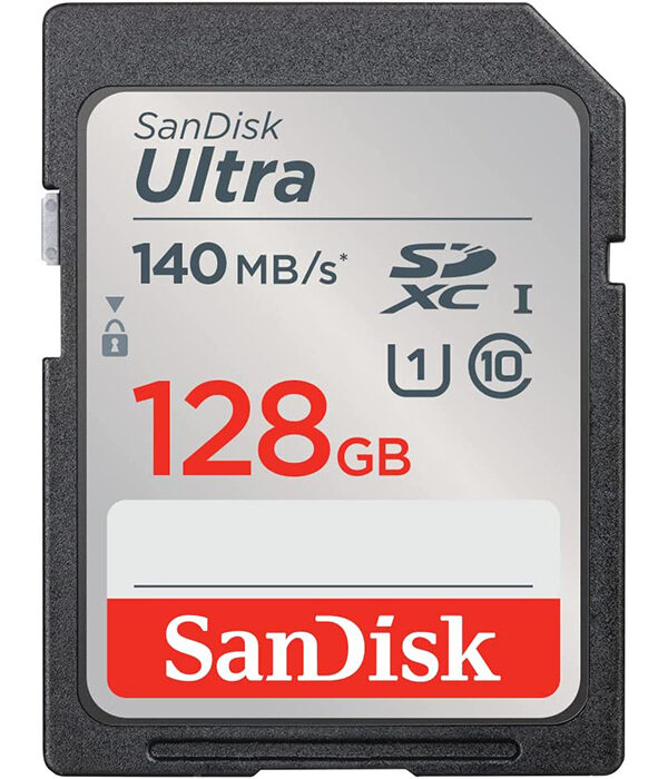 کارت حافظه SDXC سن دیسک مدل Ultra کلاس 10 استاندارد UHS-I U1 سرعت 140MB/s ظرفیت 128 گیگابایت
