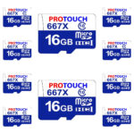 کارت حافظه‌ microSDHC پروتاچ مدل Bulk کلاس 10 استاندارد UHS-1 U1 ظرفیت 16 گیگابایت بسته 10 عددی