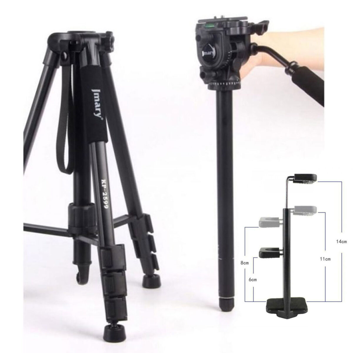 سه پایه دوربین جی ماری مدل KP-2599-T