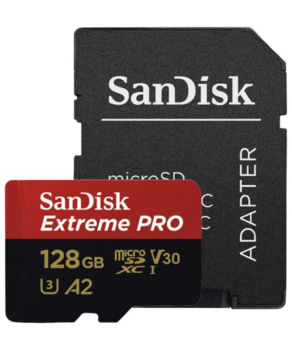 کارت حافظه SDSQXCU سن دیسک مدل Extreme Pro 4k استاندارد UHS-I سرعت 200MBps ظرفیت 128 گیگابایت