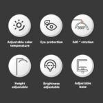 نور ثابت ال ای دی مدل مون لایت کد HD-M3X