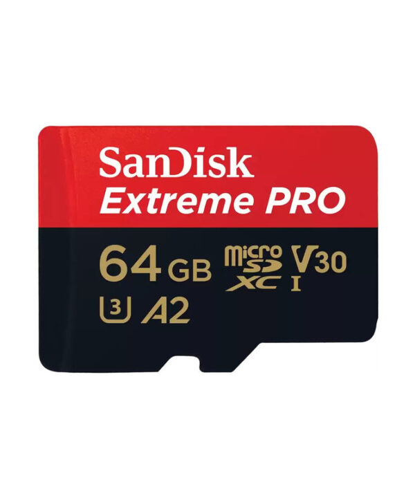 کارت حافظه microSDXC سن دیسک مدل Extreme PRO کلاس A2 استاندارد UHS-I U3 سرعت 170MBps ظرفیت 64 گیگابایت