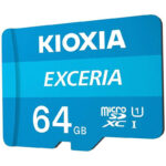 کارت حافظه‌ microSDHC کیوکسیا مدل Exceria کلاس 10 استاندارد UHS-I U1 سرعت 100MBps ظرفیت 64 گیگابایت به همراه آداپتور SD