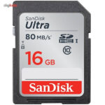 کارت حافظه SDHC سن دیسک مدل Ultra کلاس 10 استاندارد UHS-I U1 سرعت 533X 80MBps ظرفیت 16 گیگابایت بسته 5عددی