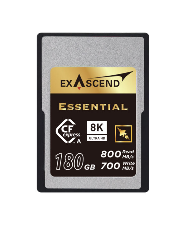 کارت حافظه ESSENTIAL اکساسند مدل CFexpress Type A کلاس 10 استاندارد UHS-I سرعت 800MBps ظرفیت 180 گیگابایت