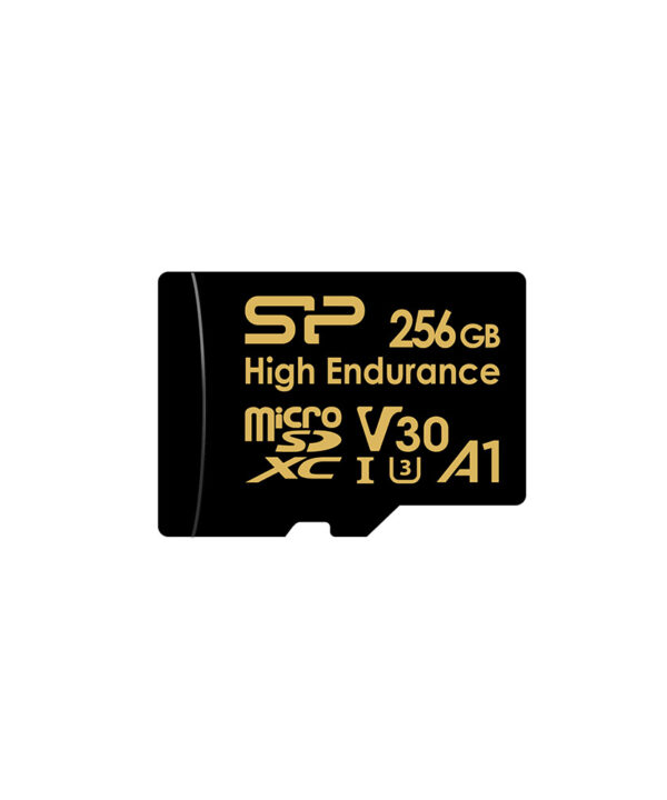 کارت حافظه microSDHC سیلیکون پاور مدل Golden series Superior کلاس 10 استاندارد UHS-I U3 سرعت 10MBps ظرفیت 256 گیگابایت