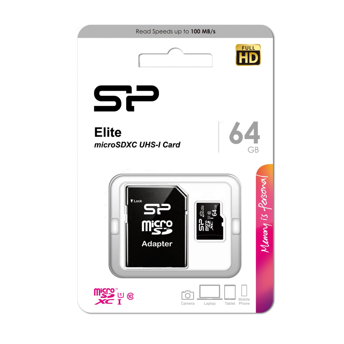 کارت حافظه microSDXC سیلیکون پاور مدل ELITE کلاس 10 استاندارد UHC-I U1 سرعت 100MBps ظرفیت 64 گیگابایت