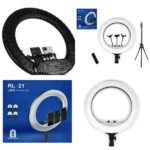 رینگ لایت  مدل RL-21 Ring Light به همراه سه پایه