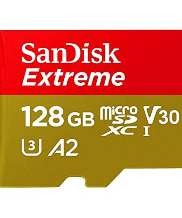 کارت حافظه microSDXC سن دیسک مدل Extreme کلاس A2 استاندارد UHS-I U3 سرعت 190MBps ظرفیت 128 گیگابایت