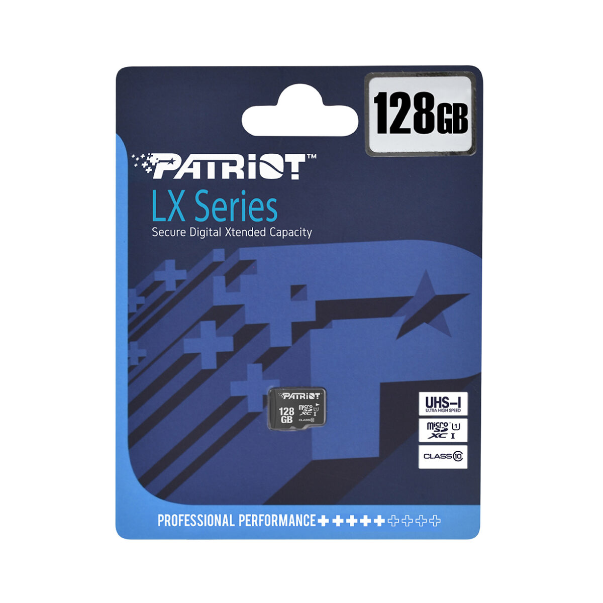 کارت حافظه microSDXC پتریوت مدل LX کلاس 10 استاندارد UHS-I U1سرعت 80MBps ظرفیت 128 گیگابایت