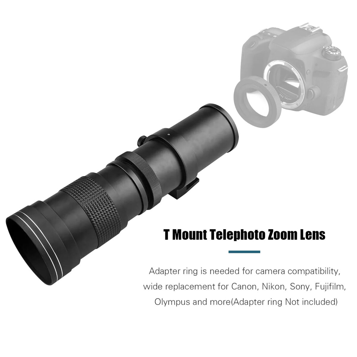 لنز دوربین آندوئر مدل EF 420-800MM mf f/8.3-16 Pro Super Telephoto Zoom مناسب برای دوربین های کانن