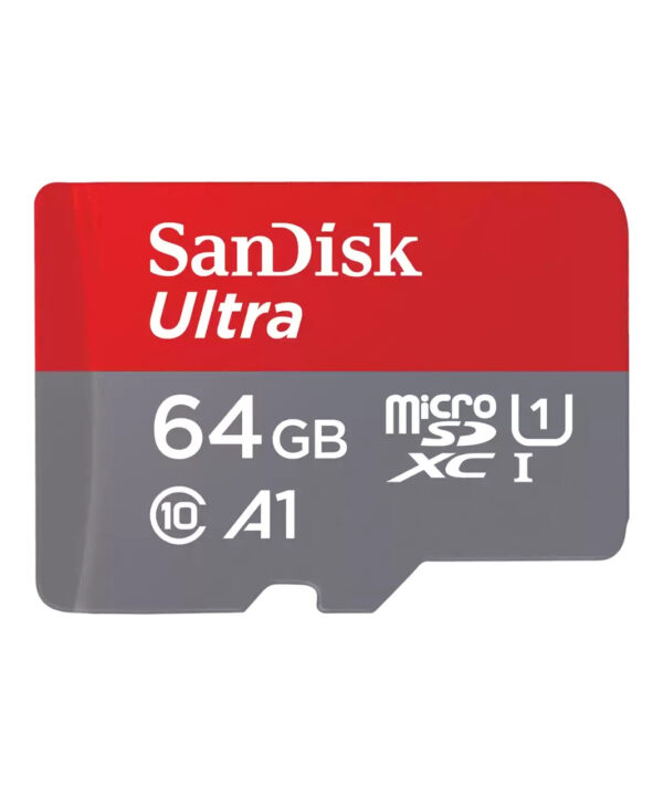 کارت حافظه سندیسک  MicroSDXC مدل Ultra A1 کلاس 10 استاندارد UHS-I سرعت 120MBps ظرفیت 64 گیگابایت