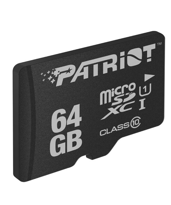 کارت حافظه microSDXC پتریوت مدل LX کلاس 10 استاندارد UHS-I U1سرعت 80MBps ظرفیت 64 گیگابایت