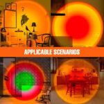 نور ثابت ال ای دی مدل SUNSET LAMP 2023