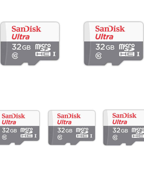 کارت حافظه microSDHC سن دیسک مدل Ultra کلاس 10 استاندارد UHS-I سرعت 100MBps ظرفیت 32 گیگابایت بسته 5 عددی