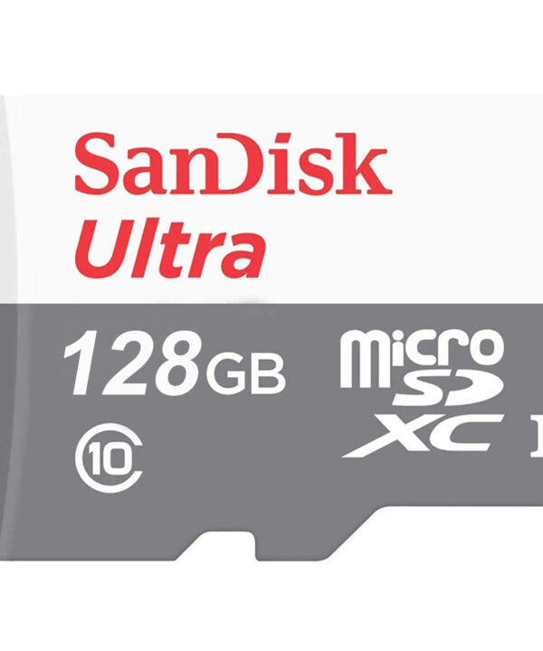 کارت حافظه microSDXC سن دیسک مدل Ultra کلاس 10 استاندارد UHS-I U1 سرعت 100MBps ظرفیت 128 گیگابایت